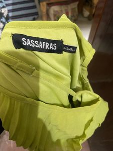 Sassafras Lime Green Dress