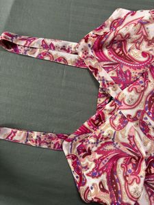 Pink Pattern Maxi Dress
