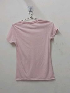 Pink V-Neck Tee