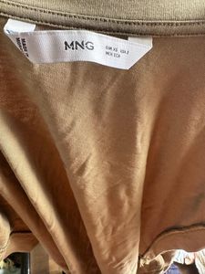 MANGO Mini Dress With Tie Up Back
