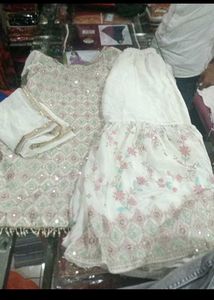 Heavy Sharara Suit One&#39; Tym Wear