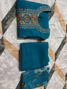 straight kurta set with dupatta