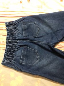 Mom Blue Jeans Fits Upto Waist 30 inches
