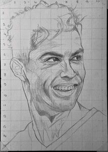 Ronaldo Outline Drawing