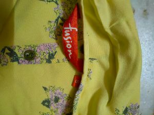 Fusion Floral Printed Kurta