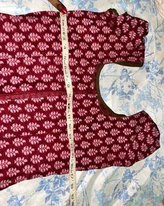 Cotton Kurti With Back Zip