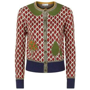 Cardigan With Patchwork Details
