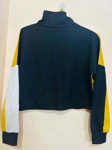 Turtle Neck Sweatshirt With Zip