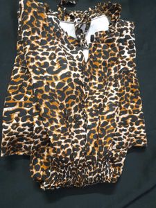 Tiger Print Midi Dress