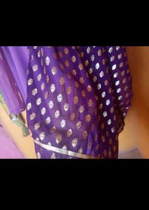 Partywear Anarkali With Duppata And Leggings