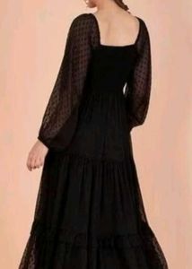 🖤 BLACK Chiffon Dress