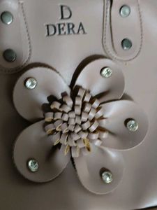 Dera Handbag with Floral Accent