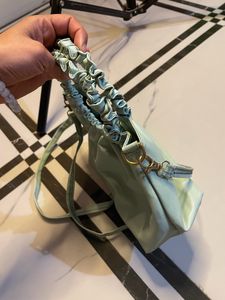 Mint Green Ruched Handle Bag