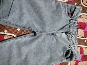 ice blue straight jeans for women girl&#39;s