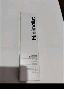 Minimalist Sunscreen Spf 50+ New Seal Pack