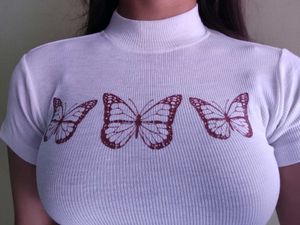 Butterflie Fitted Crop Top