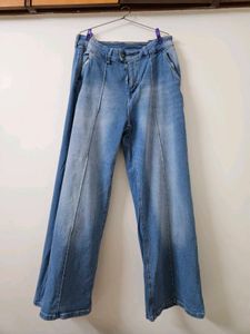 Roadster- Blue High Rise Wide Leg Jeans