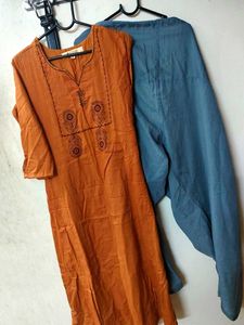 Orange Kurtha Suit Payal Brand