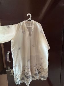 Embroidered White Ethnic Coord Set From Jaipur