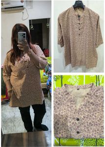 Biege short kurti