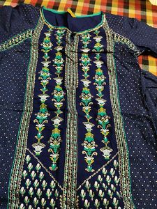 Elegant Navy Blue Kurta