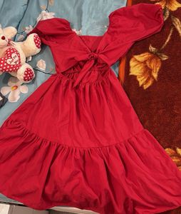 Red Backbow Dress