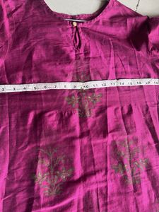 cotton silk kurti