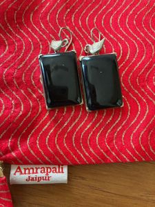 Amrapali Silver Earrings with swans