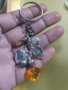 Heart Charm Keychain
