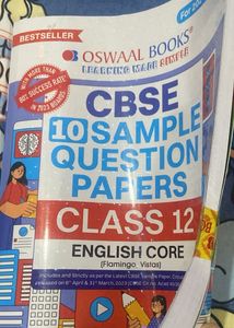 OSWAAL CBSE 10 SQPs ENGLISH CORE Class 12