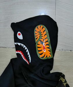 Bape camo sleeve full zip shark hoodie