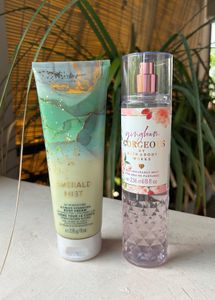 Bath & body Works Emerald Mist Lotion Gingham Gorg