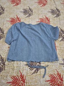 Pointelle Tie Up Top