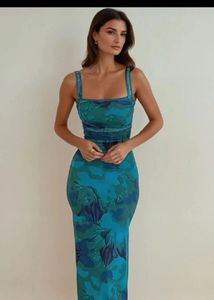 Floral Bodycon Maxi Dress