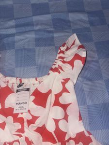 Floral Print Ruffle Sleeve Top