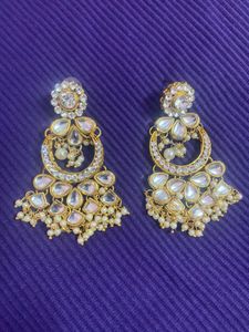 Elegant Kundan Earrings