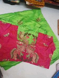 Full Work Half Silk Saree With Readywear Blouse