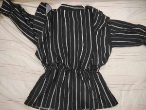 Striped Button-Down Top