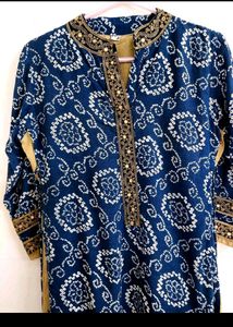 Beautiful Designer bandhani  Festive Wear Kurti.