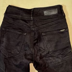 Black Denim Bermuda Shorts