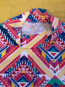 Colorful Geometric Mini Skirt