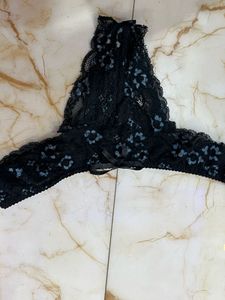 Black Lace Thong