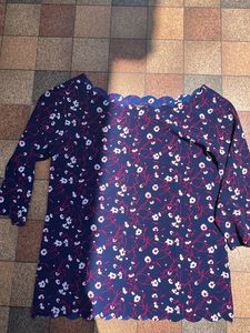 Exactly New Maurices Floral Scalloped Blouse