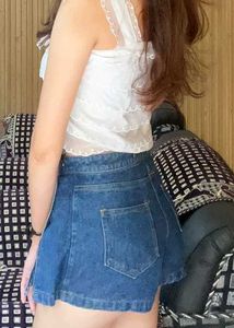 Denim Skort
