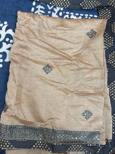 3 Piece Party Wear Stitched Suit.