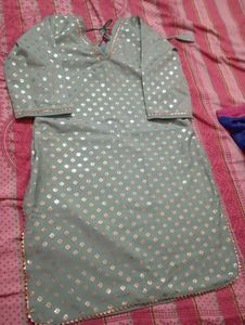 Elegant Kurta Set dhoti pant with apple cut top