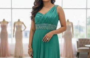 Elegant Green Ethnic Gown