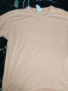 Peach Casual T-Shirt