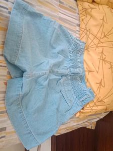 Light Wash Denim Shorts