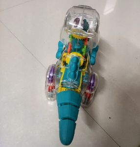 Transparent Gear Dinosaur with Sound and Light